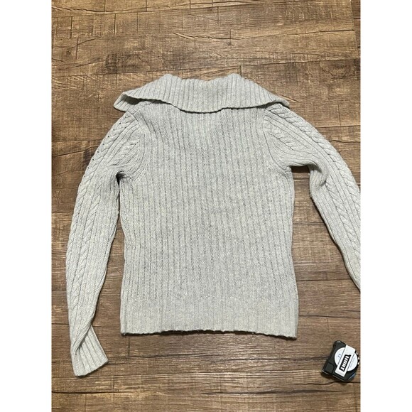 Vintage B Moss Lambswool Angora blend collared sweater cardigan - Picture 2 of 5